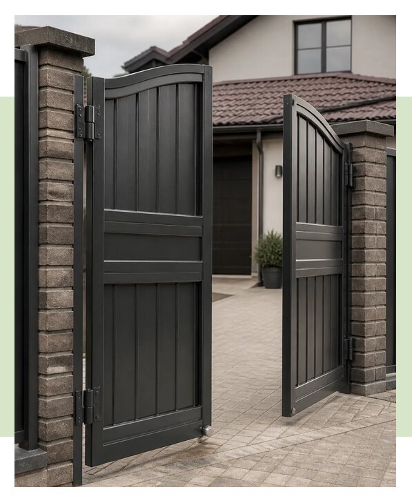 Изготовление распашных ворот в Новотроицке по цене от 29834 р. | ЗаборЭксеперт-Нвт